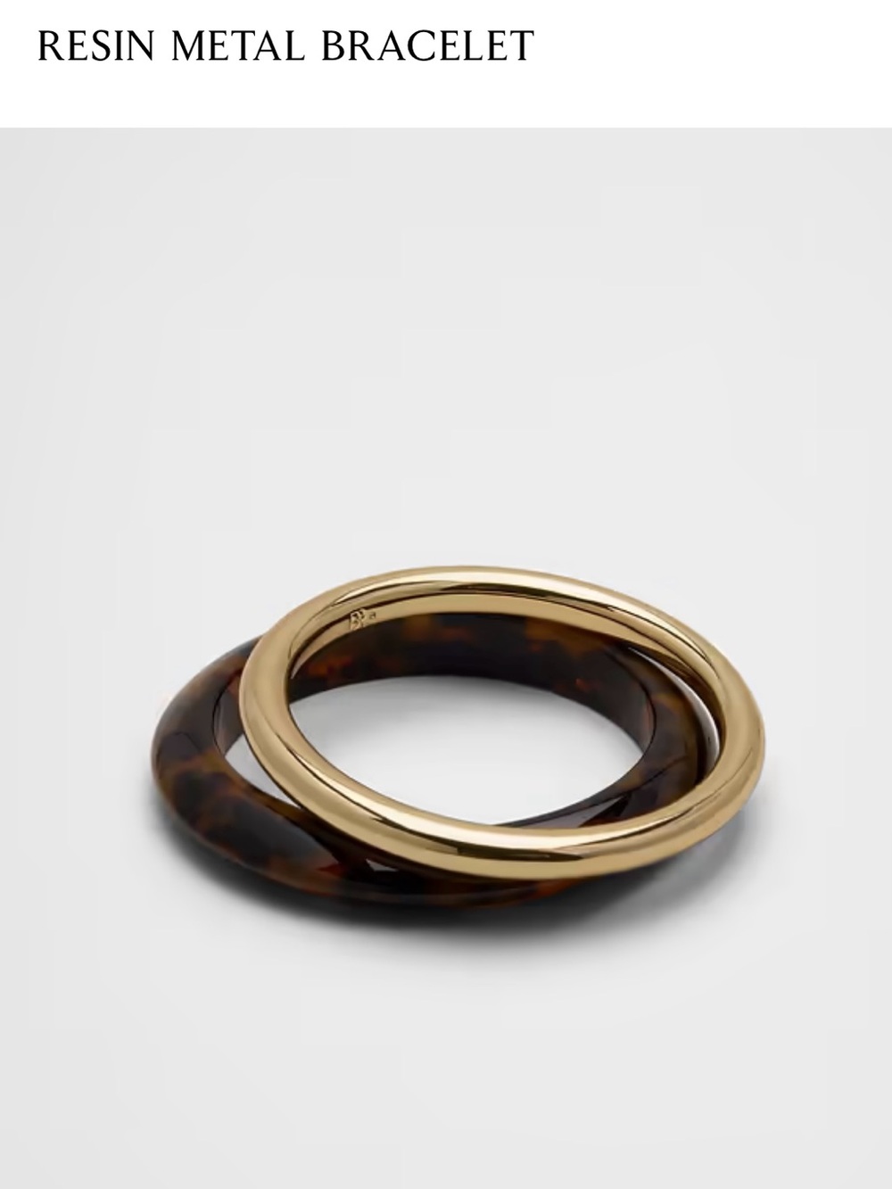 Banana republic Gold & Tortoiseshell Resin Metal Bracelet